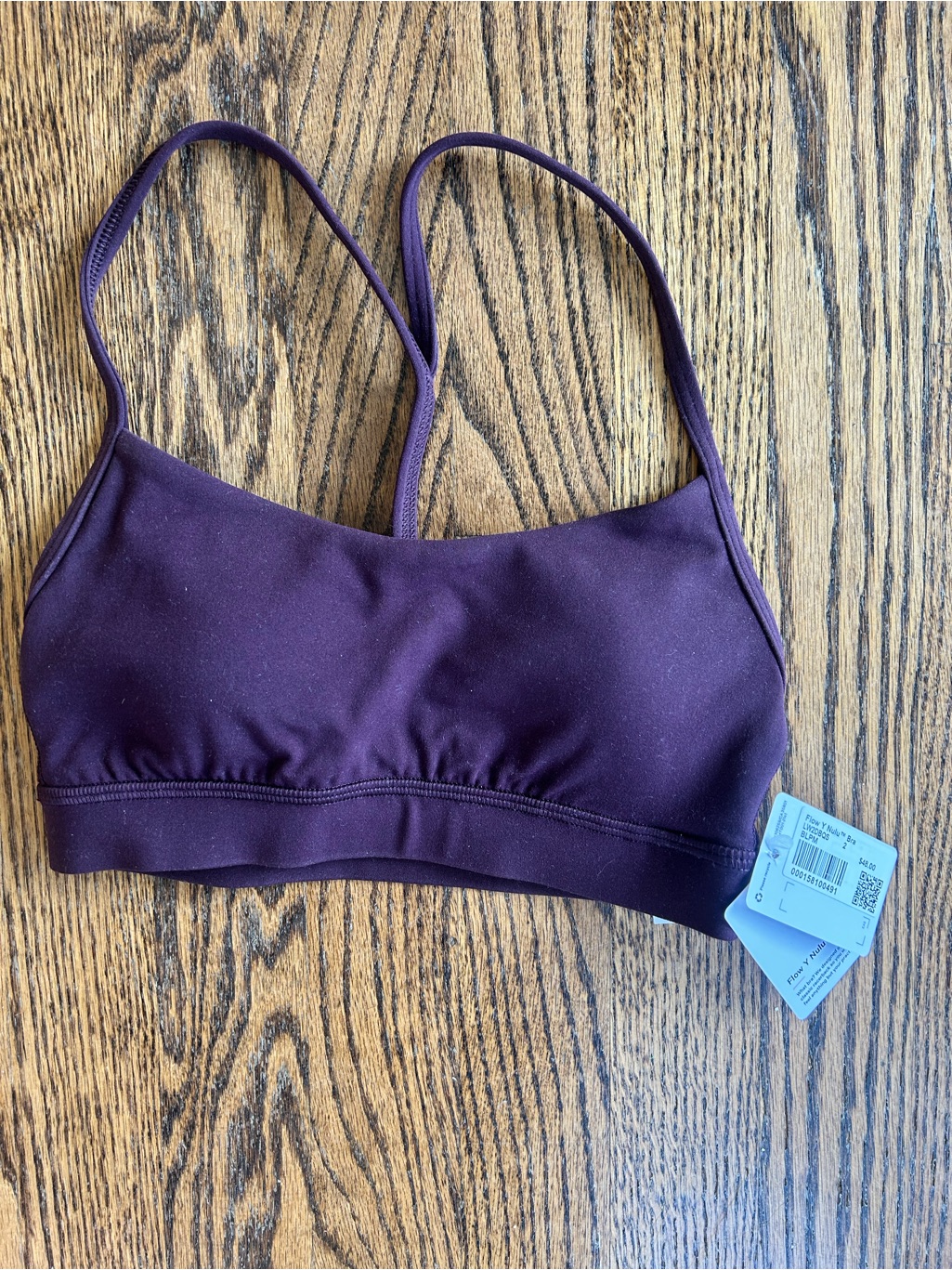 Lululemon Athletica Deep Plum Strappy Everyday Sports Bra